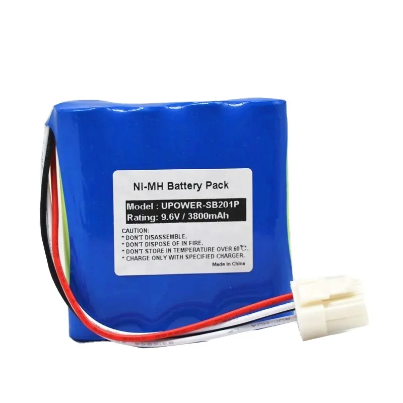 Ni-mh Batterij 9.6 v 3800 mah Vital Signs Monitor Vervangende Batterij voor Nihon Kohden SB-201P SB201P PVM-2700 PVM-2703