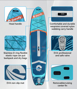 Planche à pagaie Entroffy, nouveau design, bleue, 350 cm, gonflable, surf, SUP gonflable 350 cm - Product Image 3