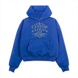 Hoodie surdimensionné personnalisé en coton et polyester, coupe ample, épaules tombantes, options de lavage vintage et délavé à l'acide disponibles, MOQ 10 - Product Image 1