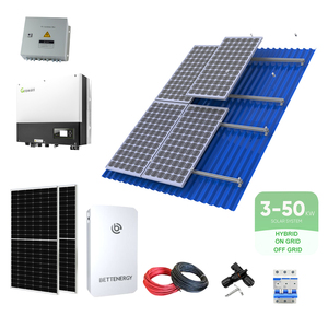 ระบบพลังงานแสงอาทิตย์ไฮบริดแบบครบวงจร5kWp 15kWp 20kWp 10kWp ระบบพลังงานแสงอาทิตย์ไฮบริดแบบกริด - Product Image 4