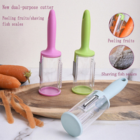 Multifunctionele Opslag Schilmesje Groenteschiller Peeling Appel Levert Huishoudelijke Fruitvis Pelmes Met Opslag