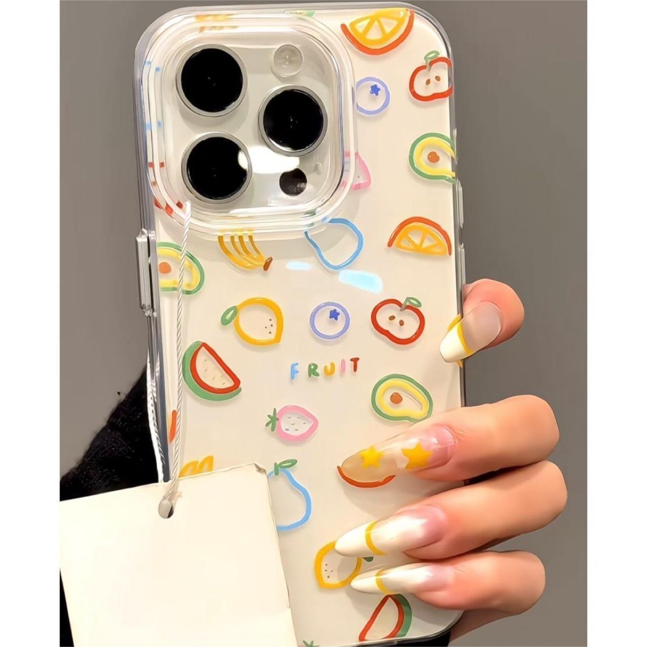 Colorful Fruit [White IMD Solid Color Case]
