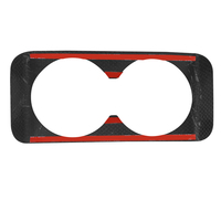 Pour Tesla nouveau modèle 3 Highland 2023 2024 intérieur en Fiber de carbone véritable Auto accessoires siège arrière porte-gobelet cadre couverture garniture