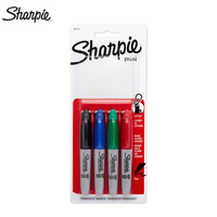 4/8 pièces Sharpie 35113 Compact Mini Marqueur avec Porte-clés Transport Huileux Marqueur Papeterie Sans Poussière Purification Marqueur