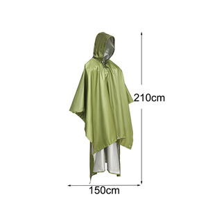 Ponchos de <span class=keywords><strong>lluvia</strong></span> impermeables GARIDA Hiker, chaquetas de <span class=keywords><strong>lluvia</strong></span> para senderismo, chubasqueros reutilizables para actividades al aire libre, Poncho DE VIAJE PARA EL GEER-001 - Product Image 6