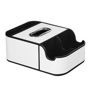 Car Armrest <b>Storage</b> <b>Box</b> 50L With Handle Leather Multi Functional Car Interior Organizer For General Vehicles - Product Image 1