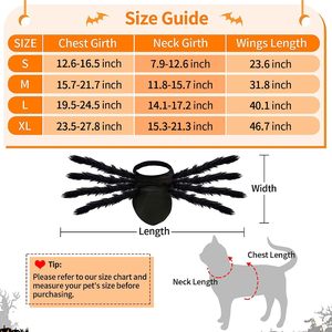 Kostum Laba-laba Halloween 100CM untuk Anjing Kucing Kostum Hewan Peliharaan Halloween Dekorasi Halloween Dekorasi Laba-laba Perlengkapan Pesta Halloween - Product Image 6