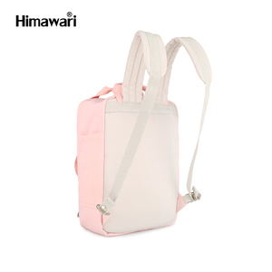 <span class=keywords><strong>Himawari</strong></span> กระเป๋าเป้สะพายหลังแล็ปท็อปสไตล์มาการูนสีชมพูลายทาง188L 2023มีที่ชาร์จ USB - Product Image 4