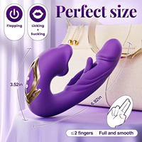 Vibrateur G-Spot 3-en-1 pour femmes, 7 modes de vibration, suceur de tétons vibrant, stimulateur de langue, étanche IPX6, rechargeable par USB