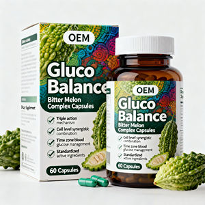 血糖代謝ハーブサポート複合カプセル（クロム、亜鉛、ゴーヤ、シナモン配合）グルコース管理サプリメント - Product Image 2