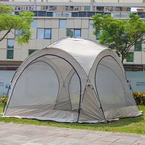 WZFQ קל אוהל חוף מוקפץ חופה UPF50+ מקלט שמש עמיד לגשם, עמיד למים לטיולי קמפינג