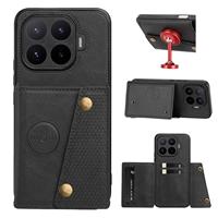 Funda Magnética para Xiaomi 17T Pro 5G con Diseño Retro, Sensación de Piel, Múltiples Ranuras para Tarjetas, Protección RFID de 360° y Doble Hebilla
