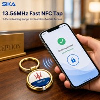 Porte-clés intelligent en époxy programmable 13,56 MHz SK10023 Mini Tag RFID NFC étanche pour contrôle d'accès, carte de membre, hôtel