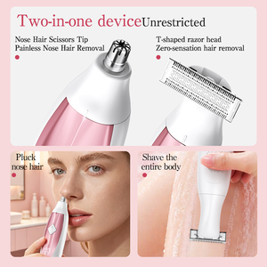 Electric <strong>Hair</strong> <strong>Trimmer</strong> for Women USB Rechargeable IPX6 Waterproof Professional <strong>Lady</strong> Shaver Bikini Body <strong>Trimmer</strong> Household Use - Product Image 3