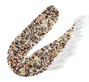 ลูกปัดคริสตัลหลากสีขนาด13นิ้วลูกปัด3-4มม. สำหรับการทำเครื่องประดับเพื่อการสร้างสร้อยคอ - Product Image 4