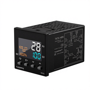 TK7-14RV LCD Çok Renkli Ekranlı Plastik PID Termostat K/E/PT100 Giriş Röleli Katı Hal Çıkışlı Endüstriyel Sıcaklık Kontrol Cihazı - Product Image 2