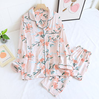 Ensemble de pyjama léger en viscose à boutons, taille élastique, respirant et séchant rapidement pour femme, idéal printemps-été