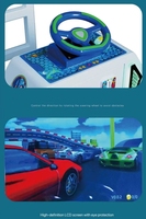 Starship Project Racing Machine de jeu pour enfants à un joueur avec fonctions de parkour et de pêche
