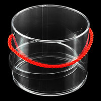 Boîte cylindrique en plastique transparent pour grossistes, boîtes rondes en PET, PVC, PP, emballage en tube pour bonbons, chocolat, biscuits