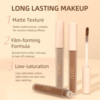 Fard à paupières liquide mat, effet brumeux, tons terreux nude, maquillage double usage yeux et joues, longue tenue, ensemble de cosmétiques pour le visage et les yeux