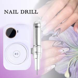 45000rpm Electric Nail <b>Drill</b> High Power Rechargeable Large Screen Display Steel E File Machine for Nail Salon Home Use - Product Image 1