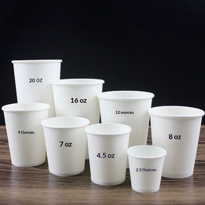 Gobelet à café en papier biodégradable en amidon de maïs PLA, écologique, avec logo personnalisé, 8OZ, 10OZ, 12OZ, 16OZ, 22OZ - Product Image 1