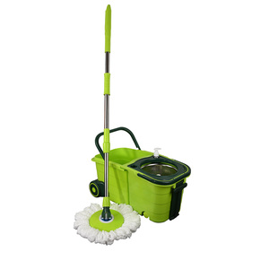 Seau de vadrouille rond en microfibre super pratique avec manche pliable en aluminium et tête en éponge pour le nettoyage de la <span class=keywords><strong>maison</strong></span> - Product Image 4