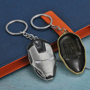 アイアンマン マスク フェイス キーホルダー 耐久性のある亜鉛合金メタルギア - Product Image 2