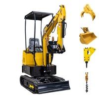 Mini-excavatrices diesel multifonctions automatiques de haute efficacité, marque de premier plan, pour usage agricole, de jardin et de construction, à vendre
