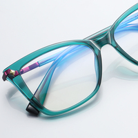 Monture de lunettes optiques Partagas Retro TR90 œil de chat avec charnière à ressort, anti-lumière bleue, pour femmes
