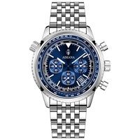 Montre pour homme tendance de marque, bracelet en acier inoxydable 41 mm, chronographe à quartz, multifonctionnelle, étanche, lumineuse