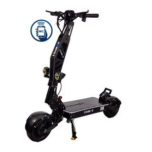 Trottinette électrique tout-terrain Geofought R7 pour adultes, pliable, 72V, double moteur, pneus de 11 pouces, batterie 30-40AH, étanche, avec écran NFC - Product Image 1