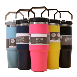 Bán buôn số lượng lớn 20oz 30oz hai sự lựa chọn đôi tường thép không gỉ chân không cách nhiệt Hot & lạnh drinkware Tumbler với rơm - Product Image 1