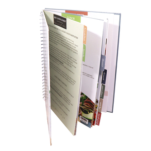 Benutzer definierte Buchdruck dienste Voll farbiger Hardcover-Spiralbindungs-Kochbuch druck - Product Image 5