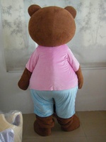 Costume de mascotte d'ours brun en peluche douce, personnalisé par Blue Sky OEM, pour adultes, idéal pour la publicité, les événements d'Halloween et les cosplay de personnages de dessins animés.