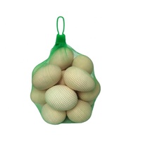 Sacs en filet plastique suspendus avec cordon de serrage pour melons et pastèques, pour utilisation en serre