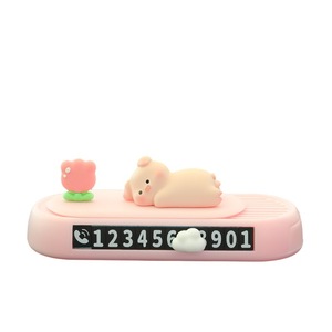 Panneau de stationnement temporaire pour voiture, motif astronaute et nuit de lune, avec affichage du numéro, pour la décoration intérieure du véhicule - Product Image 5