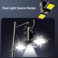 Lampe de travail LED COB TAIKOO rechargeable, magnétique, pour réparation automobile, mini lampe de travail, lampe torche porte-clés pour extérieur