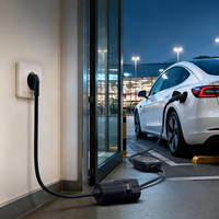 Câble d'extension portable pour véhicules électriques (VE) avec bypass de terre, CCS2, CCS1, J1772, Type 2, Nouveaux connecteurs personnalisés US, UK, EU, Afrique du Sud, sans mise à la terre