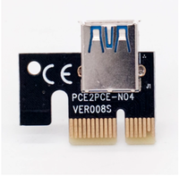 Carte adaptateur PCI-E USB 3.0 Lengion VER009 certifiée FCC, extension 1X 4x 8x 16x SATA 15 broches 6 broches alimentation