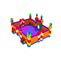 Terrain de jeu Commercial, parc à thème de saut personnalisé, parc d'attractions gonflable géant pour adultes, prix d'usine