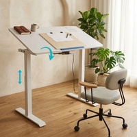 Cadre de bureau électrique à hauteur réglable avec trois moteurs, 2 pieds télescopiques, robuste, pour table de bureau