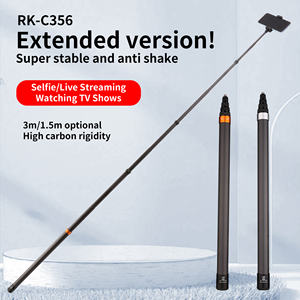 ไม้เซลฟี่แบบหมุนได้3เมตรแบบพกพาไม้เซลฟี่แท่งไฟที่จับไม้เซลฟี่คาร์บอนไฟเบอร์กล้องโทรทรรศน์กล้องโทรศัพท์ - Product Image 3