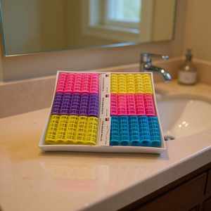 MNJ Hair Curlers 12Pcs Colorful Plastic Rollers For Styling Ref18033 - Product Image 2