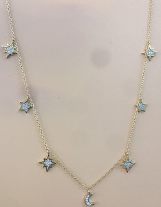 925 <strong>Sterling</strong> <strong>Silver</strong> 14k Gold Plated Choker <strong>Star</strong> <strong>Necklace</strong> <strong>Silver</strong> 925 Snow Custom-Made Wholesale Fashion Vintage Women Girl - Product Image 3