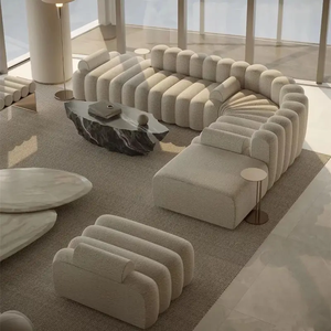 EU Modern Nordic Luxury Living Room Modular Sectional Modern Curved l Shape - Product Image 1