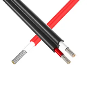 XLPO Isolation PV Fil Chauffant Câble Solaire 4mm 6mm PV1-F Câble Solaire Rouge ou Noir PV Câble Fil