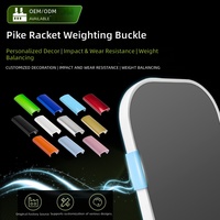 Bande de poids pour raquette de pickleball à clipser, 16 pièces, bandes d'équilibrage détachables, contrepoids pour bord de raquette, logo personnalisé