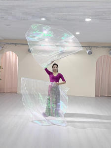 Новая сценическая одежда, флаг, двойной золотой белый фиолетовый спортивный реквизит - Product Image 4