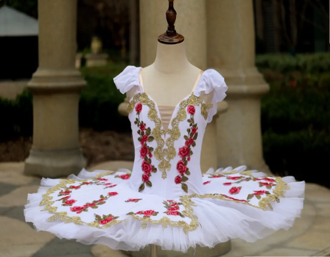 Baru Dewasa Putih Spandeks Leotard Desain Rok Tutu Balet Profesional untuk Wanita dan Anak Perempuan. Baru -- 54